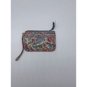 Vera Bradley Pouch w/ Zipper Clear Front Floral Pattern